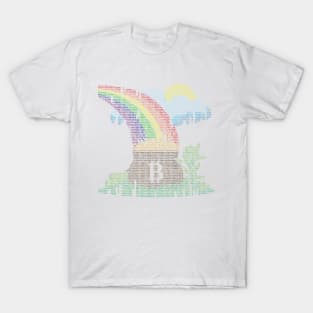 Bitcoin, Rainbow, Pot, Gold, Goblin, Legend, Money T-Shirt